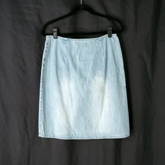 Liz Claiborne Sailor Flap Denim Mini Skirt - Picture 5 of 8